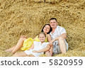 A young family, father, mother and daughter 5820959