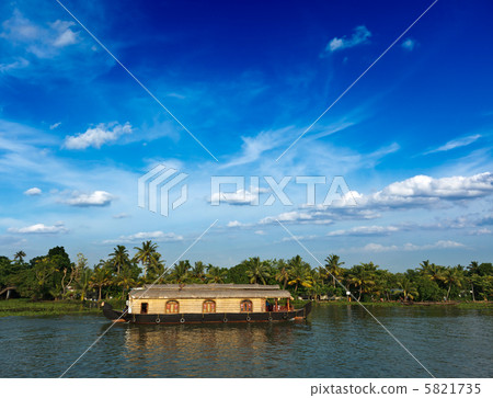 Houseboat on Kerala backwaters, India 5821735