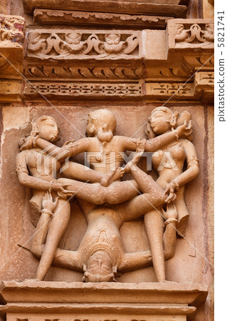 Erotic sculptures, Khajuraho, India Erotic sculptures, Khajuraho, India 5821741