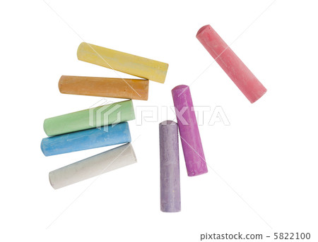 chalks in a variety of colors arranged chalks in a variety of colors arranged 5822100