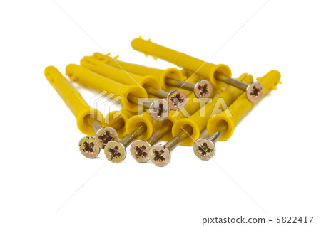 Screws and plugs isolated 5822417