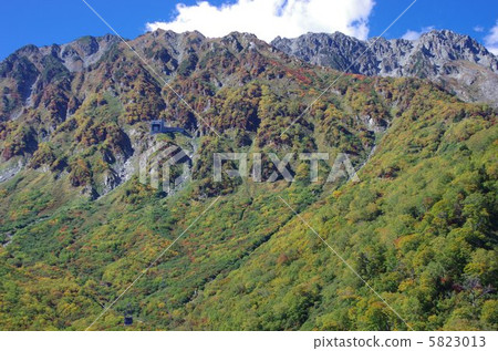Tateyama mountain peak of autumn leaves (Tateyama Kurobe alpine route) 5823013