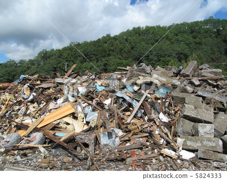 Debris of the abandoned building 5824333