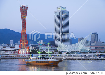黃昏的神戶港 5824710