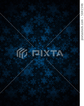 Dark background of snowflake pattern - Stock Illustration [5841546] - PIXTA