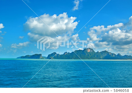 Tropical seascape. 5846058