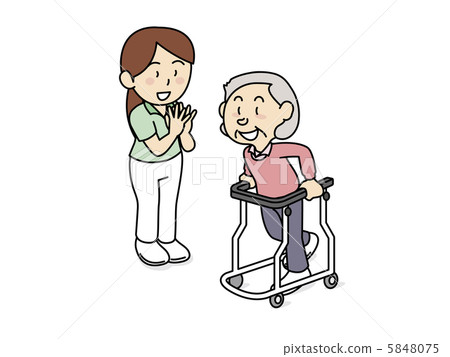 Walker woman Walker woman 5848075