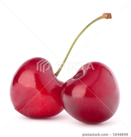 Two heart shaped cherry berries Two heart shaped cherry berries 5848699