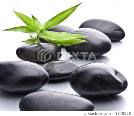 Zen pebbles. Stone spa and healthcare concept. Zen pebbles. Stone spa and healthcare concept. 5848938