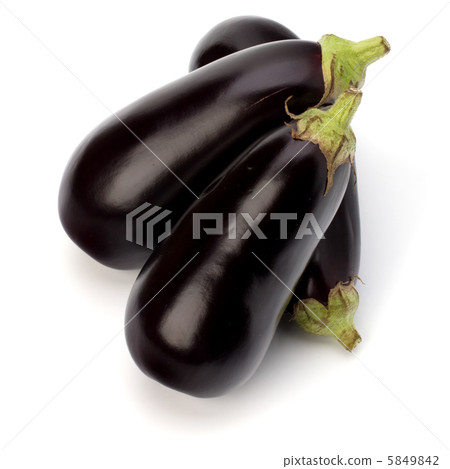 eggplants isolated on white background close up eggplants isolated on white background close up 5849842