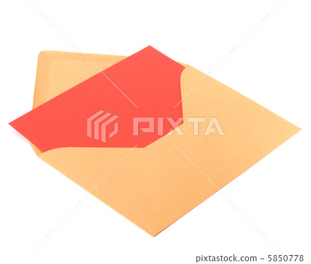 envelope with card isolated on white background 5850778