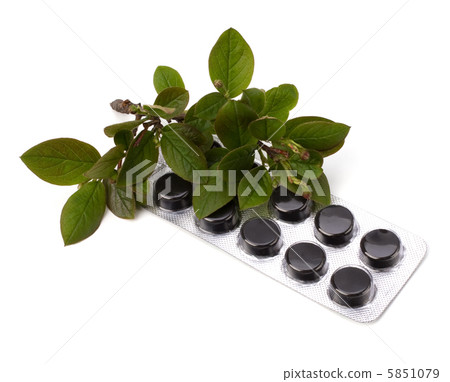 herbal medicine isolated on white background 5851079