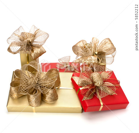 .Luxurious gifts isolated on white background . .Luxurious gifts isolated on white background . 5852212