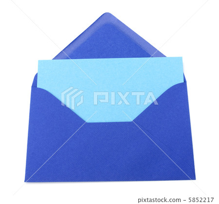 envelope with card isolated on white background envelope with card isolated on white background 5852217