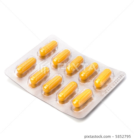medical capsules isolated on white medical capsules isolated on white 5852795