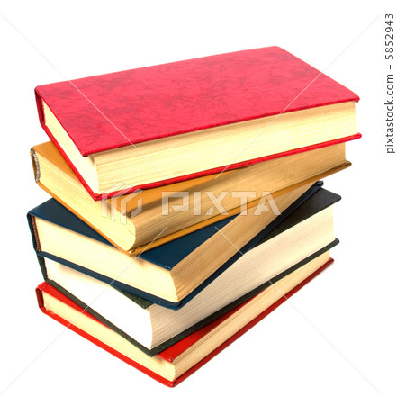 book stack isolated on the white .. 5852943