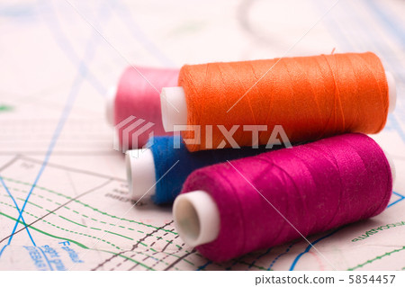 Spool of thread. Sew accessories. Spool of thread. Sew accessories. 5854457