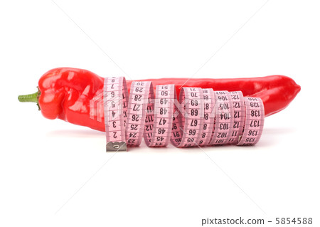 sexy pepper isolated on white background sexy pepper isolated on white background 5854588
