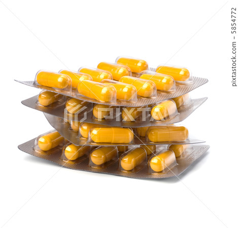 medical capsules isolated on white 5854772