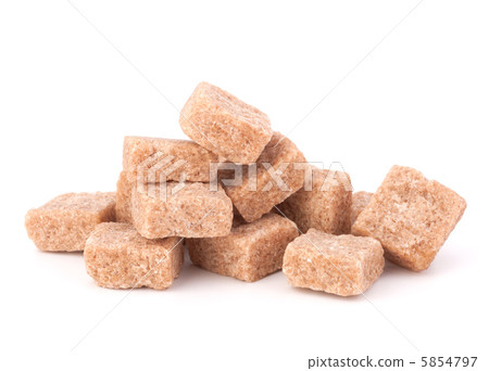 Lump brown cane sugar cubes 5854797