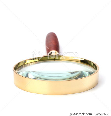 hand magnifier isolated on white background hand magnifier isolated on white background 5854922