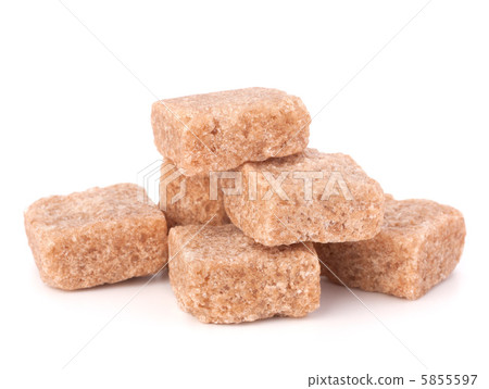 Lump brown cane sugar cubes 5855597