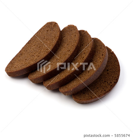 rye bread isolated on white background rye bread isolated on white background 5855674