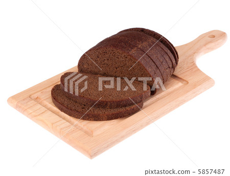 rye bread isolated on white background 5857487