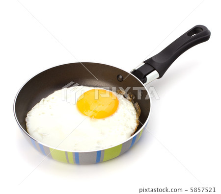 Fried egg on pan 5857521