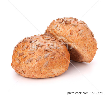 Two sandwich bun with sunflower seeds Two sandwich bun with sunflower seeds 5857743