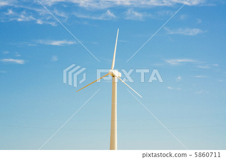 Wind mill on the bright summer day Wind mill on the bright summer day 5860711