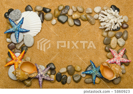Blank message on the sand Blank message on the sand 5860923