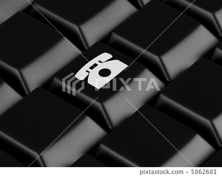 telephone button telephone button 5862681