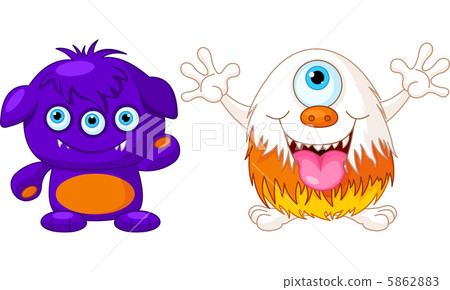 Two cute monsters Two cute monsters 5862883