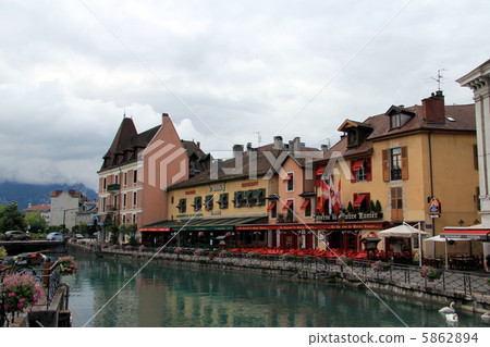 Annecy skyline and landscape of France in France 5862894