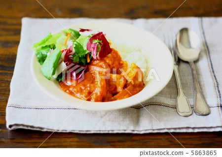 Brazilian food chicken stroganoff 5863865