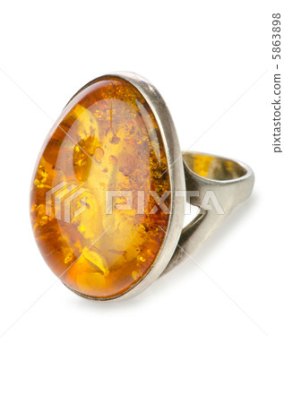 Jewellery ring isolated on white Jewellery ring isolated on white 5863898