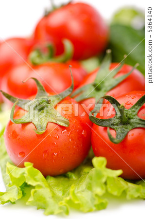 Cucumbers and tomatoes ready for salad 5864140