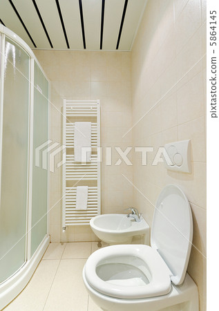Toilet in the modern bathroom Toilet in the modern bathroom 5864145
