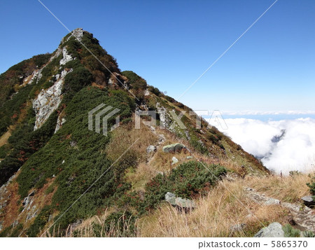 Mountain climbing mountain, Hayatsuki ridge Mountain climbing mountain, Hayatsuki ridge 5865370