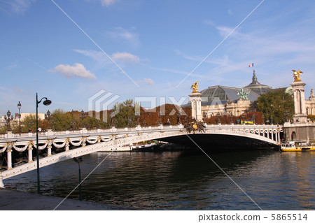 The River Seine and Alexander III bridge 5865514