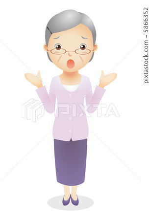 Old girl illustration Old girl illustration 5866352