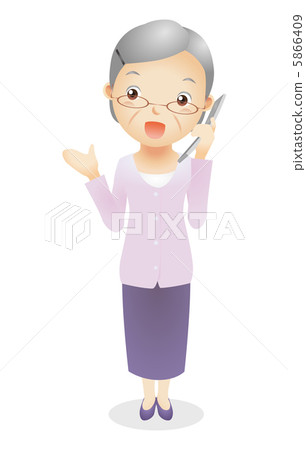Old girl illustration 5866409