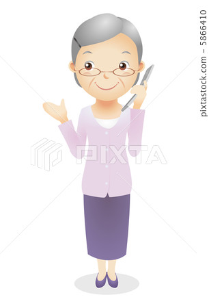 Old girl illustration 5866410