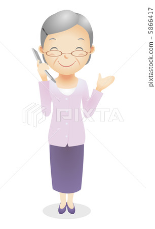 老女孩例證 5866417