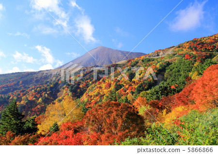 Autumn leaves Bandai Azuma skyline · Tengu garden 5866866