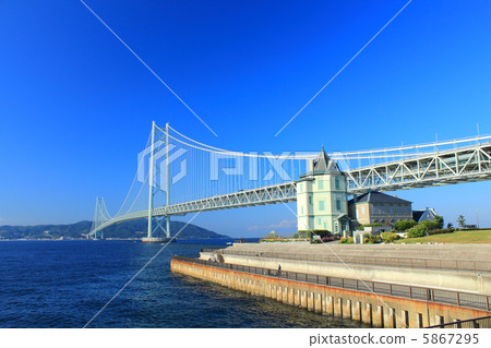 Embankment and Akashi Ohashi Bridge 5867295