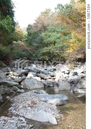 Yamakuni河（Todoro）的支流在河的上游 5867384