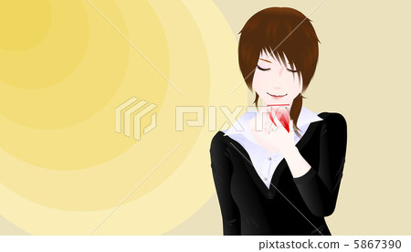 A woman watching a smartphone 5867390