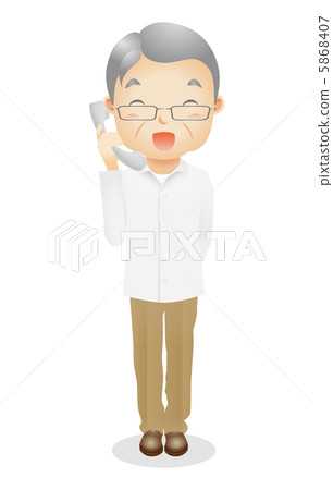 一個老男性例證 一個老男性例證 5868407